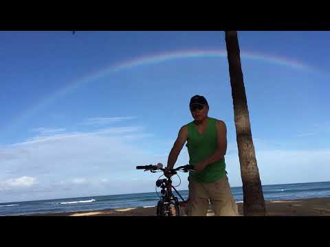 Hawaii Rainbow / Queens beach/20190629  6-7am(Too excited.....pause to see  is good .)