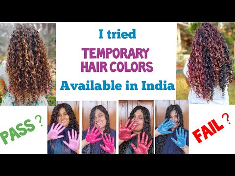 Temporary Hair Colors Available in India | Curly Hair | Khushboo Singhvi