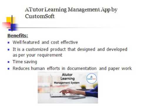 ATutor Learning Management App by CustomSoft