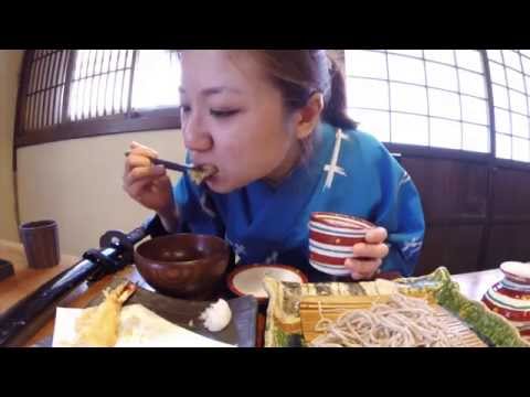 中国人モンちゃん食べまくり旅！江戸村で天ぷらそば食べる[Nikko]