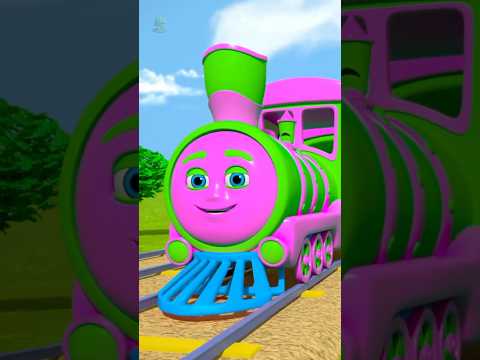 Wheels on the Train #shorts #nurseryrhymes #babysongs #littletreehouse #youtubekids #traincartoon