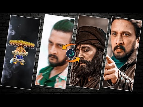 🔥kiccha sudeep the villain song watsapp status video edting in alightmotion||kannada #4k_status