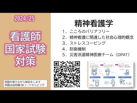 2024/25 看護師国家試験対策・精神看護学