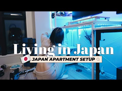 Gaming Desk Setup in Tokyo - Japanese Apartment Moving Vlog 🗼  | Living in Japan 🇯🇵