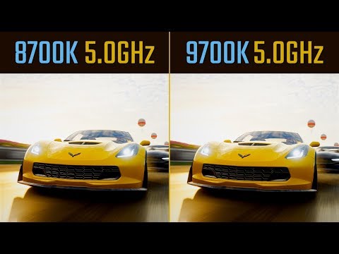 i7 9700K 5.0 GHz vs. i7 8700K 5.0 GHz (8 Games)