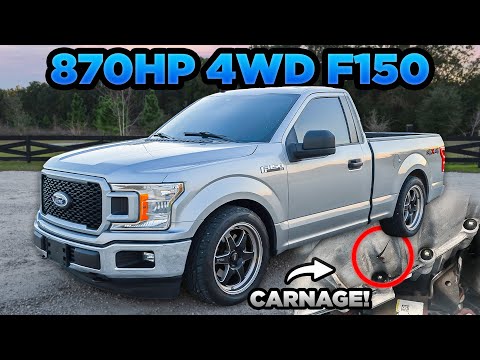 870WHP 4WD F150 “Work Truck” | WE BROKE IT! (Pushing Stock Parts to the Limit?!)