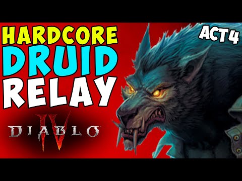 Looking Can Be Deadly - Hardcore Druid Relay Vs Act 4 | Diablo 4 | Hardest Difficulty 4 Player COOP