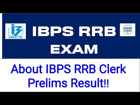 About IBPS RRB Clerk 
Prelims Result!!