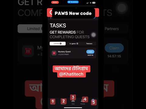 PAWS new code | paws code | Khati Tech #paws #trending #trendingshorts #youtubeshorts