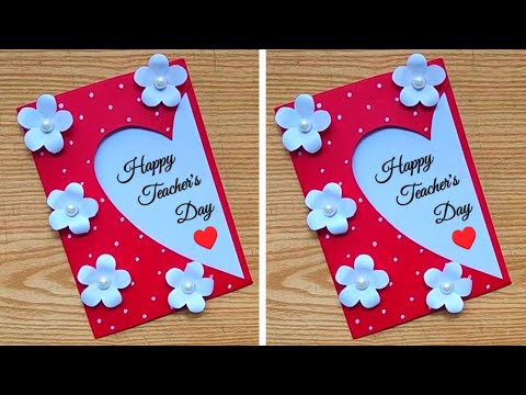 Easy DIY Teacher's Day Card from A4 Paper | Last Minute Teachers Day Card | White Paper Card Ideas