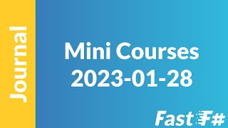 Fast F#: Mini Courses Idea