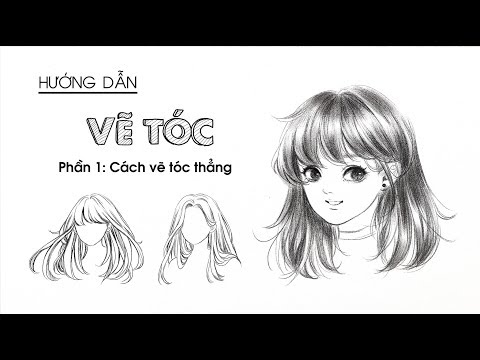 How to draw hair - Straight |  PART 1