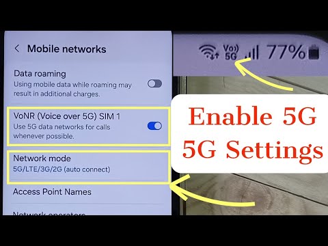 How to Enable 5G on Samsung Galaxy S10 5G | 5G Settings | Activate 5G | Turn ON 5G