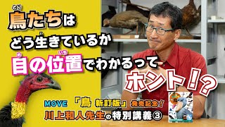 【図鑑MOVEミニ講義③】鳥の感覚器官について鳥類学者・川上和人先生が解説！