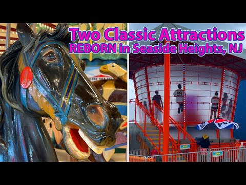 Two Classic Rides Reborn in Seaside Heights, NJ (1912 Carousel & Modern Rotor)