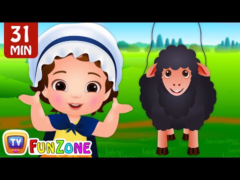 Baa Baa Black Sheep Song + More ChuChu TV Funzone Nursery Rhymes & Toddler Videos