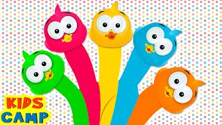 Learn Colors For Kids | Colourful Duck Finger Family | KidsCamp Nursery Rhymes