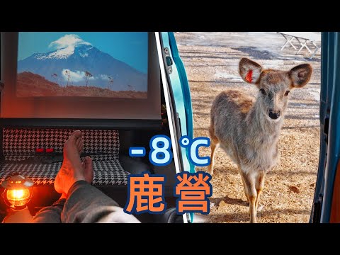 [ Solo Camping ASMR ]被可愛小鹿萌化的冬日車中泊