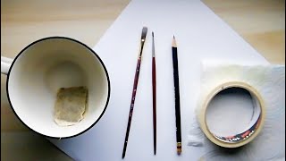 Watercolor Painting with Tea or Coffee!