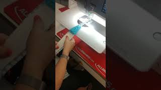 Fabric tool in action! (Making 1.25"bias tape)