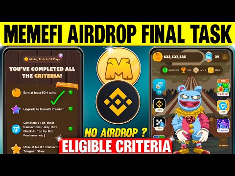 Memefi New Airdrop Eligibility Criteria | Memefi Listing & Withdrawal | Memefi Airdrop