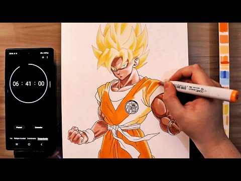 REAL TIME DRAWING: GOKU