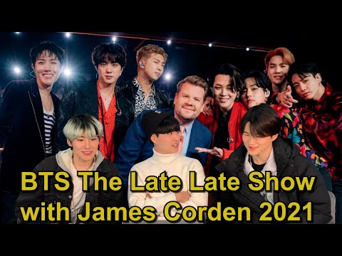 Koreans React To BTS The Late Late Show with James Corden 2021