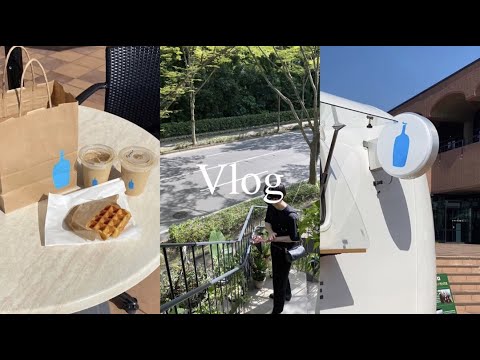 【Vlog】福岡夏のデート💙🐚 | 糸島 | 大濠公園 | BLUE BOTTLE COFFEE | 塩プリン | カフェ |