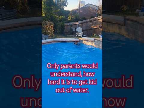 Only parents would understand, how hard it is to get kid out of water.#swimming #kids