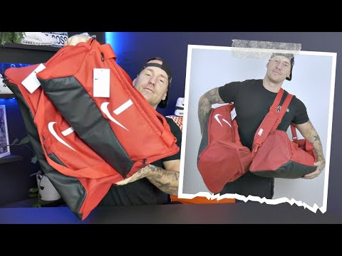 Unboxing/Reviewing The Nike Academy Team Small/Medium (41L/60L) Bags (On Body)