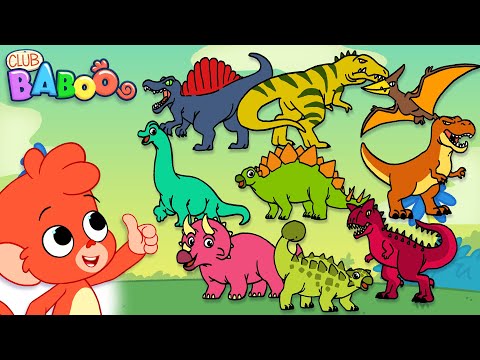 ABC Dinosaurs with Club Baboo! | Dinosaur Babies and more dino videos!