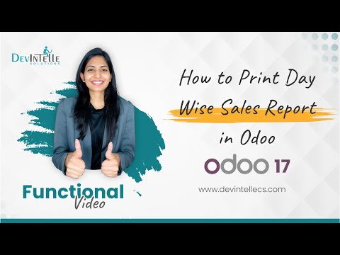 How to Print Day Wise Sales Report in Odoo | #salesreport