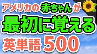 【聞いて覚える 】アメリカ人が最初に覚える英単語500  | 聞き流しのリスニング【よく使われる重要英単語】