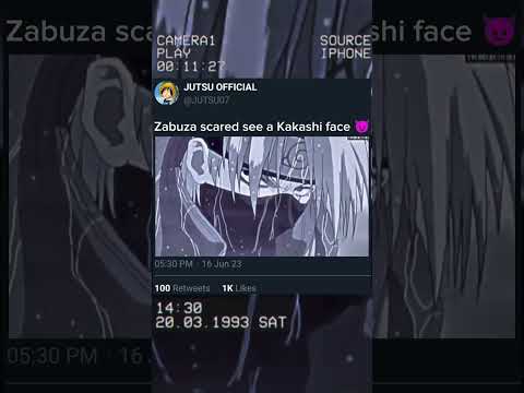 Zabuza Scared see a Kakashi face | #kakashi #naruto #zabuza #animeedits #anime #edit