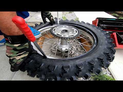 タイヤ交換タブリス組込　install Tubliss  tire change