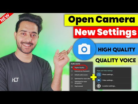 Open Camera All Settings 2023 || Open Camera Settings for youtube videos || open camera mic setting