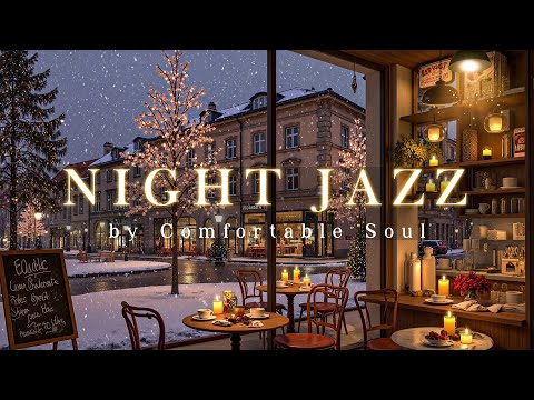 Snowfall Outside & Warm Winter Night Jazz | Elegant Piano Background Music for a Comfortable Soul