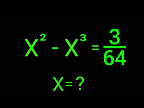 Math Olympiad | A Very Nice Algebra Problem | X=? 👇