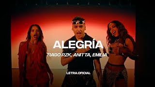 Tiago PZK, Anitta, Emilia - Alegría  (Lyric Video) | CantoYo