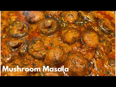 Mushroom Masala Recipe | Mushroom Gravy Curry | Mushroom Recipes | Mushroom Curry in Telugu