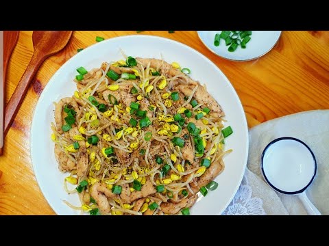 the best way to cook bean sprouts, chicken and bean sprout stir fry recipe