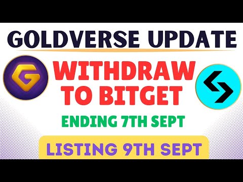 GOLDVERSE AIRDROP WITHDRAWAL TO BITGET EXCHANGE #goldverse #bitget