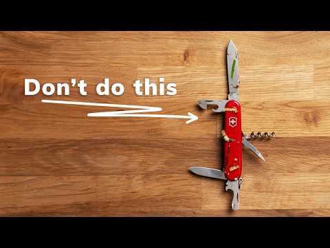 How to clean a Swiss army knife, SAK maintenance