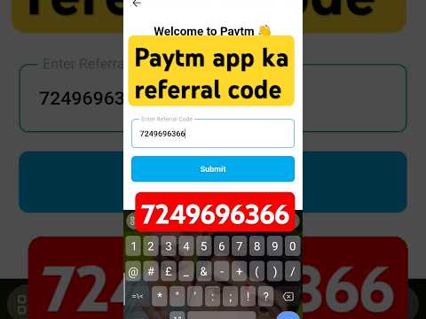 🗒️Paytm app ka referral code | 🤑₹100 cashback 💯 | dhasu referral code in Paytm app #paytmcash #short