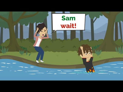 Sam runs AWAY | English story | English conversation | No Aliens