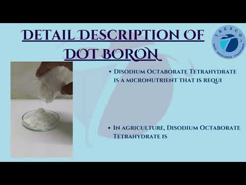 DOT Boron - Detail Description, Molecular Formulae, Alternate Names, Agriculture