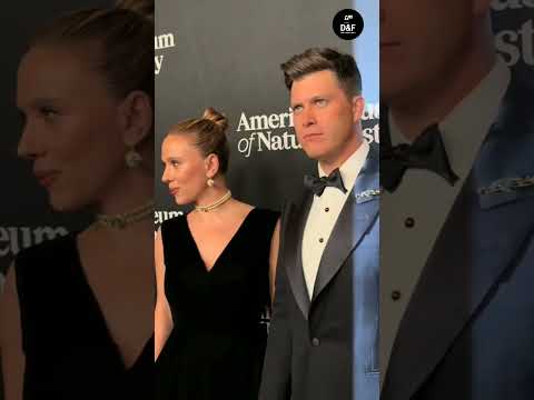 Scarlett Johansson and Colin Jost attend the annual American Museum of Natural History Gala in NYC.