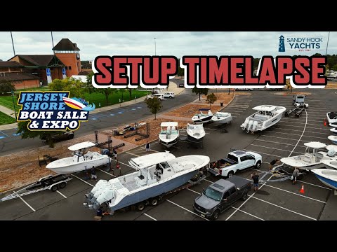 Blue Claws Show Setup Timelapse: Featuring Regal 38 SAV and Sea Fox 368 Commander!