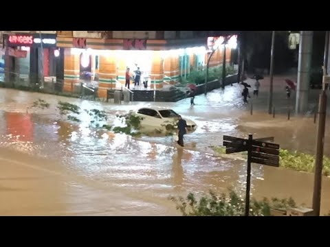 Hujan Lebat☔ dan Banjir🌊/Heavy Rains & Floods on Dec.17th &18th in Malaysia🇲🇾/マレーシアで大雨と洪水が発生 #Shorts