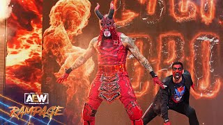 EXCLUSIVE! Rampage entrances for Penta El Zero Miedo vs Komander vs Vikingo! | 11/3/23, AEW Rampage